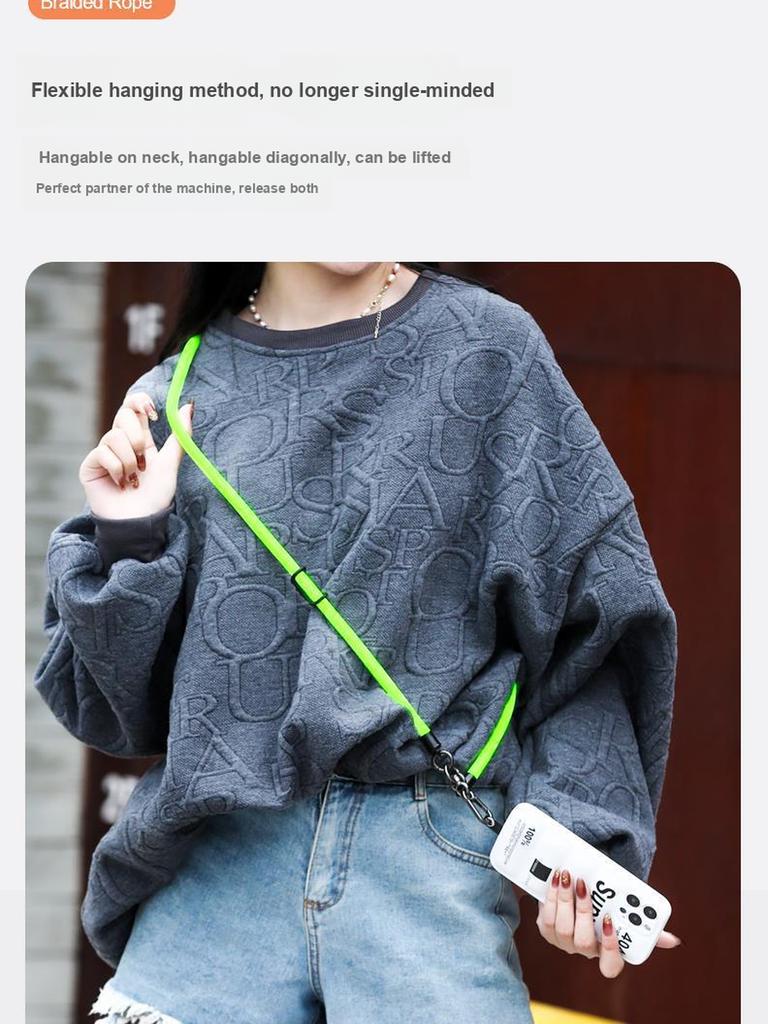 Crossbody Phone Carrier Strap with Detachable Knot, Durable and Robust for Women, Outdoor, Nordic Style, Anti-Lost Camera Strap