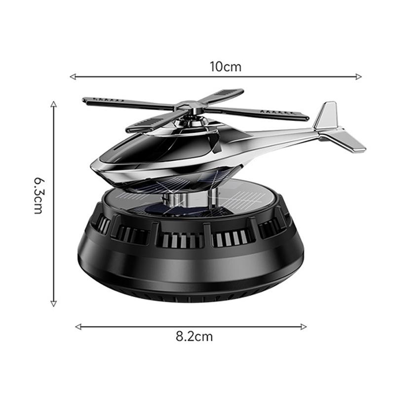 Parfum Hélicoptère Désodorisant Voiture Solaire 1PC Décor Unique Tableau de Bord Intérieur Pour Véhicules Berlines SUV
