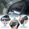 2pcs Car Side Rear View Mirror Rain Eyebrow Visor Carbon Fiber Look Sun Shade Snow Guard Weather Cover Auto Accessories