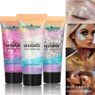 Beauty Glitter Eyeshadow Sequins Gel Mermaid Scales Face Body Lotion Performance Stage Nightclub Makeup