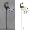 Solar Peacock Garden Decoration Lights Outdoor Lawn Statues Stake Lights For Villa Landscaping Solar Powered Ground Lights