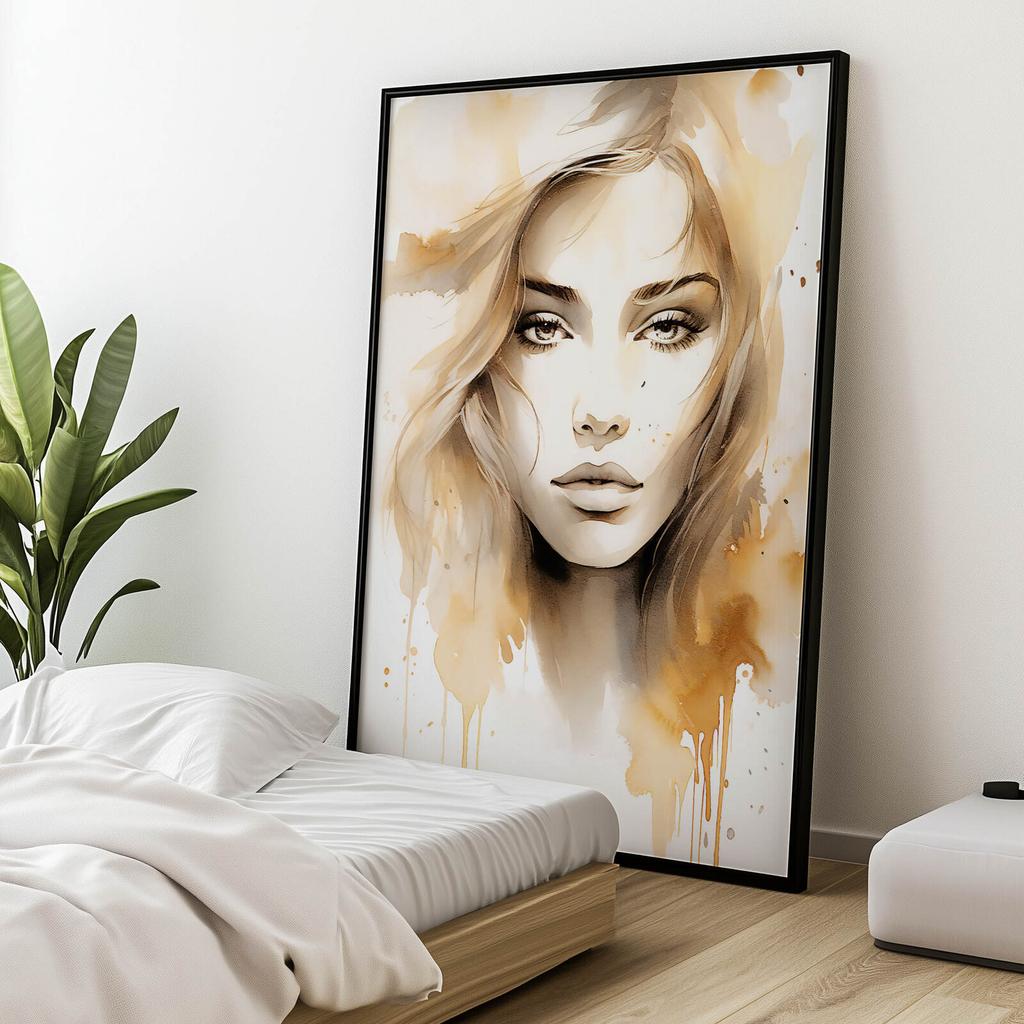 Tajemnicza Uroda Tajemnicza Uroda, 40X50 Cm, Rama Aluminiowa Złota, Papier Matowy 230 Gsm