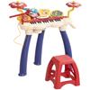 2-in-1 Musikset für Kinder: Klavier und elektronische Schlagzeug mit Mikrofon und Hocker
