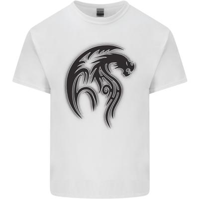 Black Tribal Tattoo Style Dragon Unisexs Light Cotton TShirt