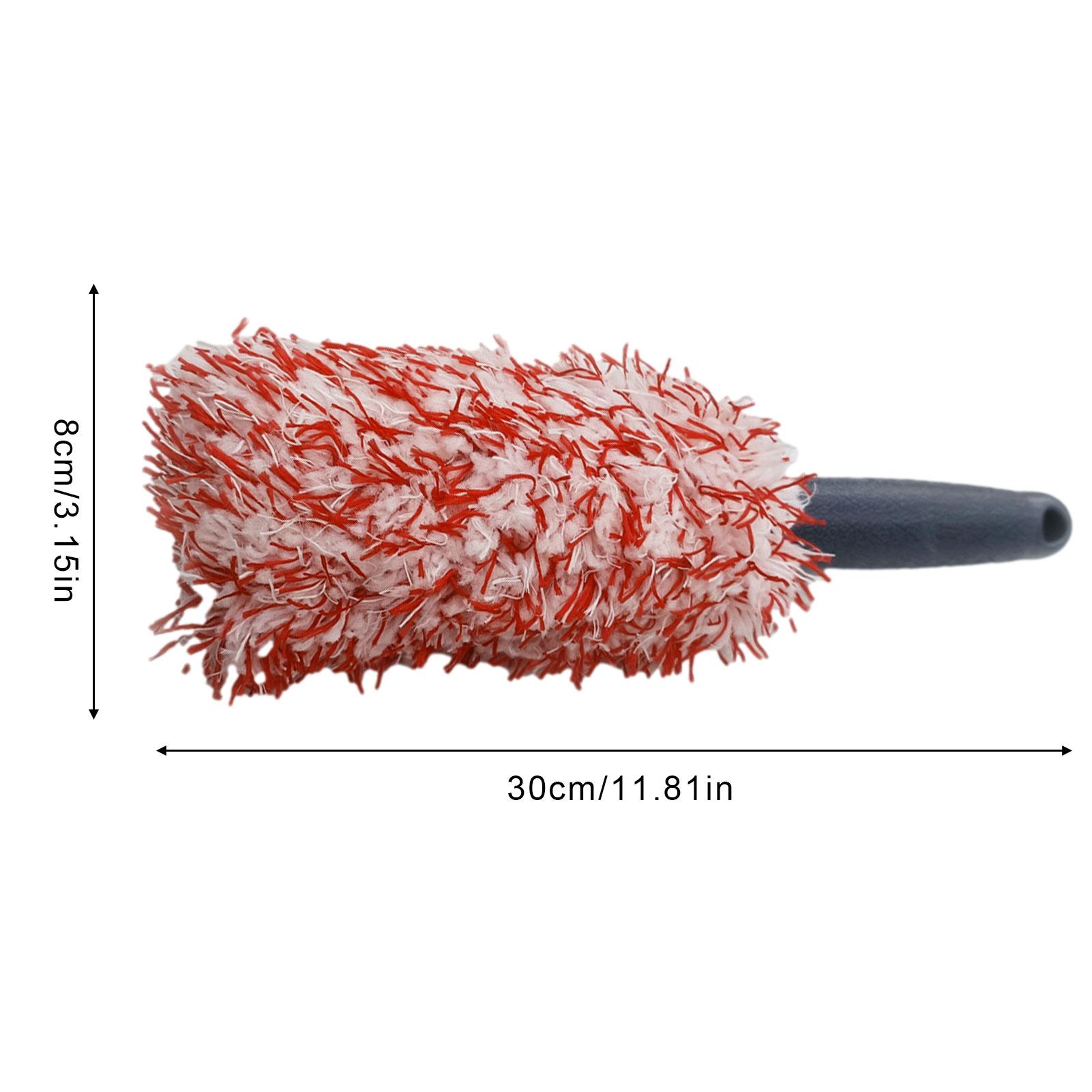 

Щетка для автомобильных шин Микрофибра Щетка для чистки автомобиля Нескользящая ручка Автомобильные диски Спицы Колесо Моющая щетка Для Инструмент для чистки автомобиля красный
