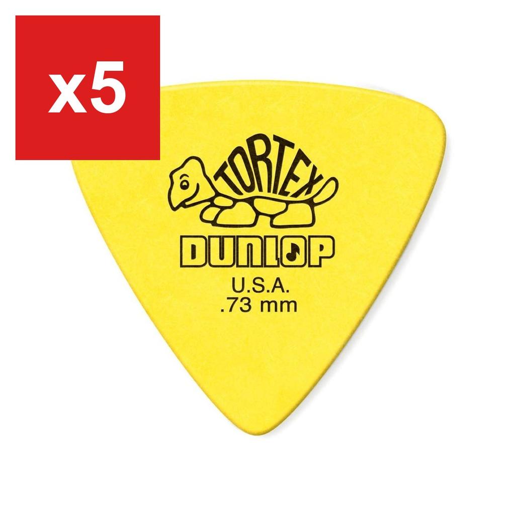 Guitar Picks Jim Dunlop Tortex Triangle, Yellow, 12-Pack