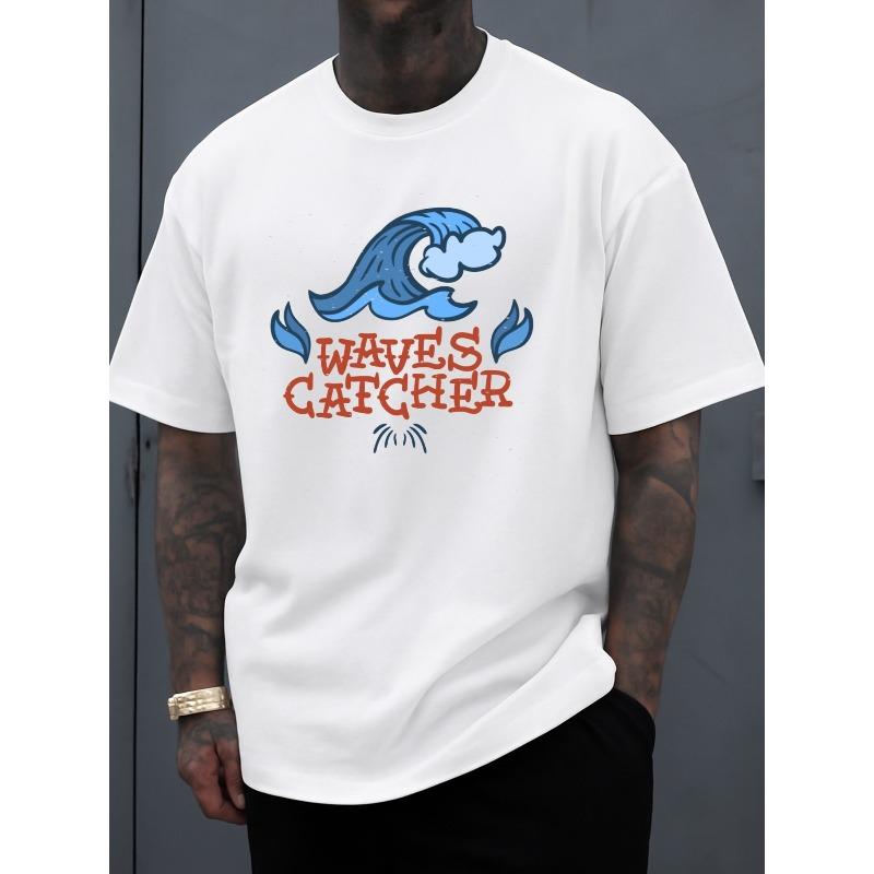 

Европейский размер футболка Ловец волн Мужская | Смешная Белая Повседневная Дышащая Ткань, Круглый Вырез, Короткие Рукава | Модная С Принтом, Всесезонная, S белый