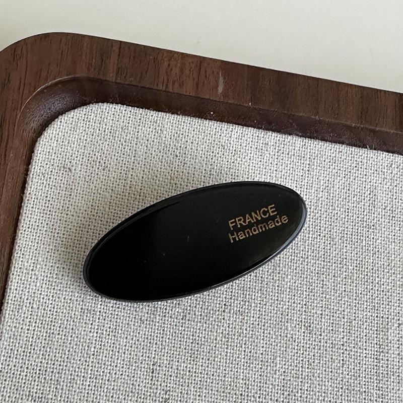 Korean Style Oval Acetate Hair Clip - Cute Duckbill Design