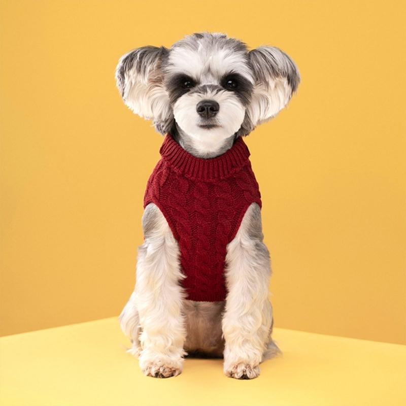 Pet Thick Sweater Coat for Dog Boy or Girl Medium Dogs for Indoor and Outdoor Use Christmas Sweater for Pet Dog