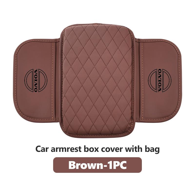 Leather Car Armrest Box Protective Pad Arm Rest Storage Bag For Volvo S60 S80 S90 C30 XC40 XC60 XC70 XC90 V40 V60 V90 T6 HL9