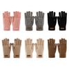 Women Winter Gloves Touch Screen Warm Knitted Gloves Soft Full Finger Thick Gloves for Daily Outings Driving Outdoors