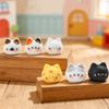 7/70PCS Cartoon Cute 3D Cartoon Cat Head Doll Resin DIY Accessories Homemade Home Desktop Small Ornament