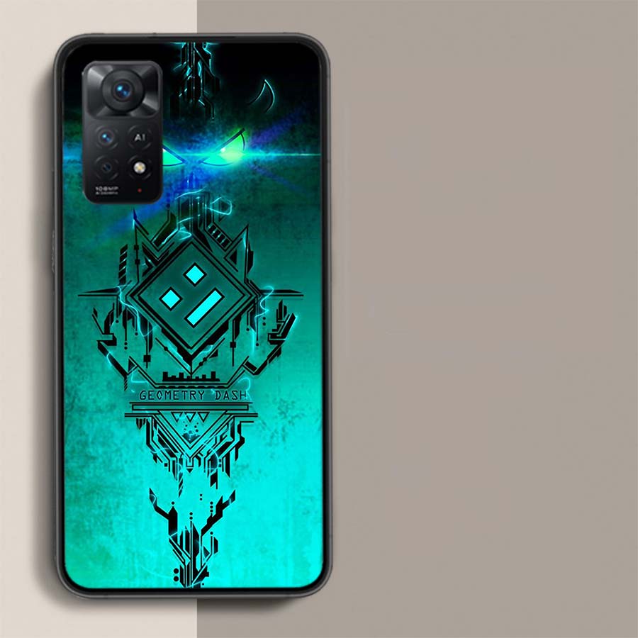 Geometry Dash Phone Case For Xiaomi Redmi Note 12 Pro Plus 5G 12S 11 11E 11T Pro 10 9 8 7 11S 10S 4G 9T 8T 9S Capa Coque Cover S