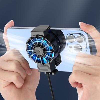 Effiziente Wärmeableitung, kühler Lichteffekt, nützlicher praktischer Mini-Handy-Lüfter, Kühler