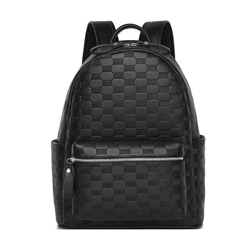 

Li Shen Embossed Leather Travel Backpack One Size