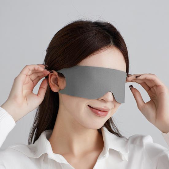 Breathable Eye Mask with Ear Loop Lightweight Travel Naps Soft Light Blocking Blindfold Men Women Side Sleeper Blockout Eye Cover