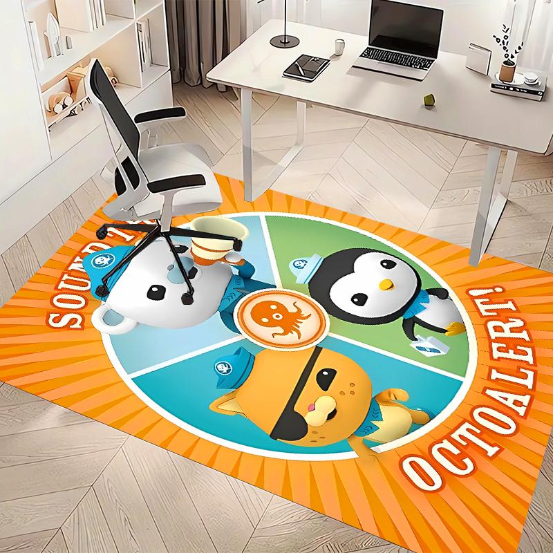 Octonauts Printed Absorbent Washable Carpet, Non-Slip Bathroom Mats, Kitchen Rugs, Yoga Mat,Living Room Entrance, Camping Picnic Rugs