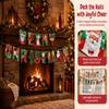 Paper Merry Christmas Banner Multicolor Christmas Bunting Banners  Hallway Balcony
