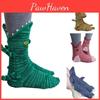 Adorable Animal Style Knitted Crocodile Socks Perfect For Fun Winter Gifts
