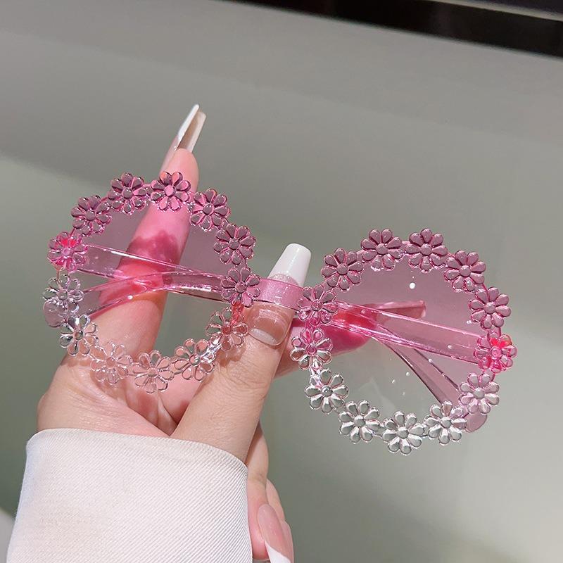 

Non-polarized Fashion Multi-color Round Cute Daisy Flower Surround Sunglasses Men Women Outdoor Sunscreen Party Decoration Glasses