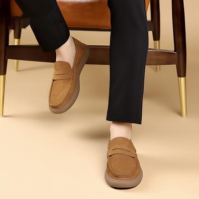 Mode Hoge Kwaliteit Echt Leer Heren Sociale Casual Schoenen Zachte Zool Comfortabele Heren Loafers Schoenen Luxe Merk Elegant Zakelijk Boot Schoenen