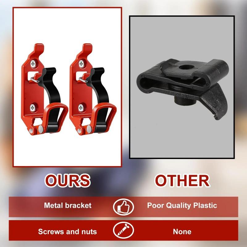 2 Stück Schnellspann-Montagesatz für Dachgepäckträger-Schaufeln - Wandmontierbar für Dachgepäckträgerklemmen, Schnellspann-Klemmen-Montagesatz