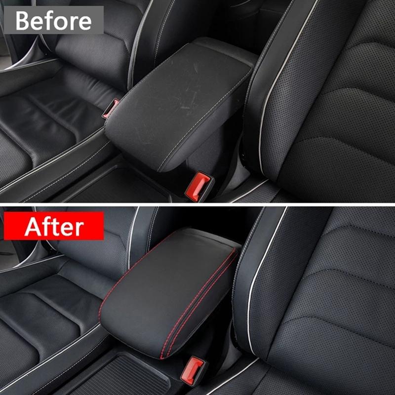 Car Center Console Armrest Box Cover Armrest Pad for Tiguan 2016-