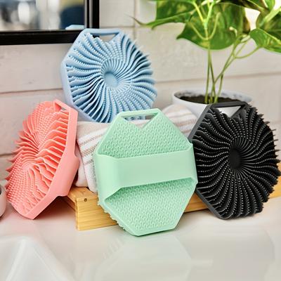 Soft Silicone Body Scrubber Gentle Exfoliating Shower Brush for Deep Clean & Massage,Essential Bathroom Accessory