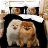 Cute Dog Lovely Puppy Pet Bedding Set 3D Printed Suitable For Bedroom Duvet Cover Set With Pillowcases Kids Home Textile