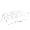3-Tier Expandable Spice Rack Adjustable Storage Organizer Steel Durable Non-Slip Feet Multi-Purpose Wire Rack Kitchen Craft