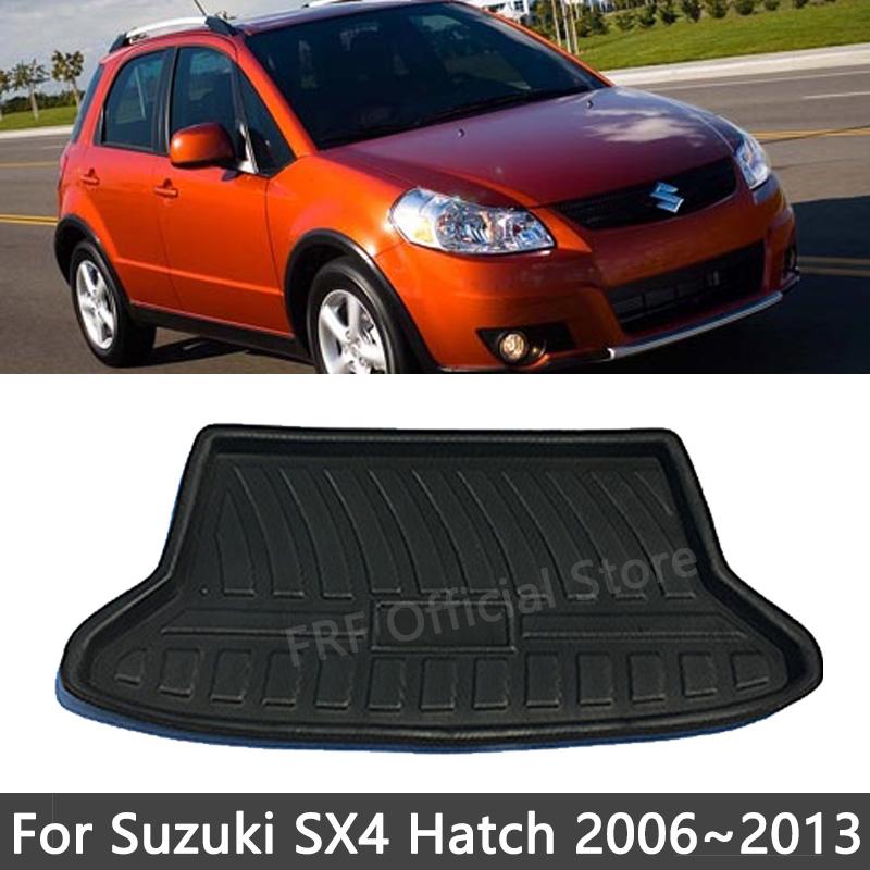 Для Suzuki SX4 Hatch Sedan Neo Baleno 2006~2013 2011 2008 Fiat Sedici EVA Коврик в задний багажник Аксессуар Поддон на пол Водонепроницаемый ковер Hatch
