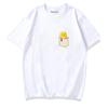 Healing Cute Pocket Cat Shiba Inu Pure Cotton Cartoon Printed Tshirt Summer New Unisexs and Unisexs Casual Loose Short Sleeve