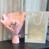 Valentine's Day Handheld Gift Box: Baby's Breath, Dried Flowers & Rose Soap for Girlfriend or Bestie