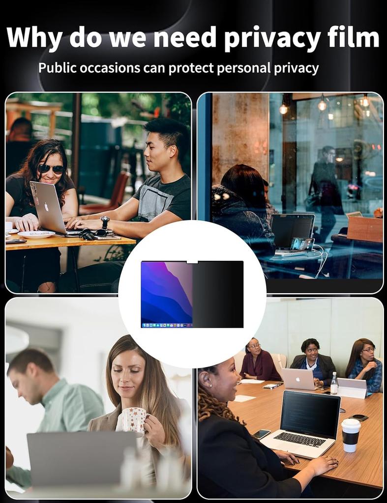 Magnetic Privacy Screen for MacBook Air 13 Inch(2018-2021, M1),Removable Privacy Filter Matte Anti Glare Blue Light Protector, Screen Anti Peeping