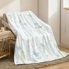 flowers cute Throw Lightweight 240g Flannel Blanket Soft Skin-friendly for Summer Cooling