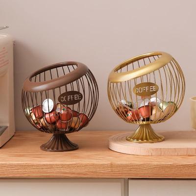 Coffee Capsule Storage Box High-value Fruit Basket Nordic High-end Snack Candy Storage Basket Desktop Coffee Table Decoration