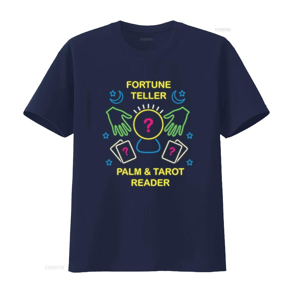 Unisexs Fortune Teller T Shirt Psychic Palm And Tarot Reader Witchy Clothes Gothic Xs 4xl Vintage Designer Clothes