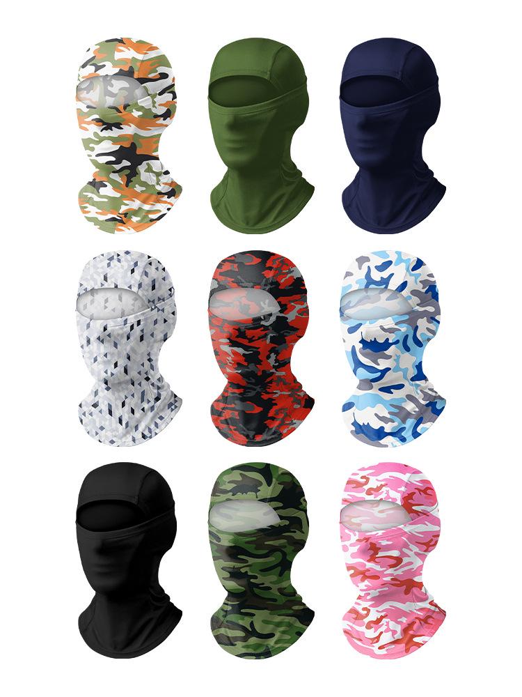 Quick-Dry Multifunctional Summer Cycling Face Mask: Breathable, Sun-Protective, Ice Silk Balaclava & Headband