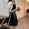 Temperament Black Dress for Women Summer New French Design Waist-hugging Slim Skirt Hepburn Little Black Skirt