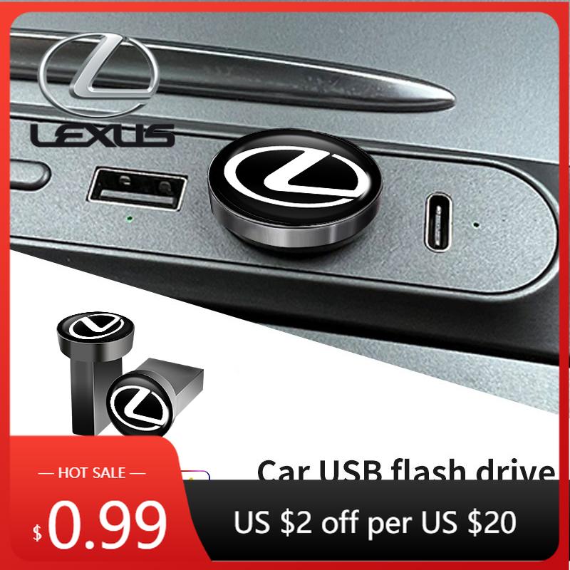 Innenaufkleber 16/32/64 GB Auto USB-Stick MINI Musik-Speicherstick Zubehör für Lexus UX250h RX450h CT200h RX400h NX300
