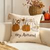 Maple Leaves Throw Pillow Cover Pumpkin Tufted Autumn Pillowcase Plush Pillow Covers  Fall Decor