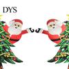 Wireless Pathway Solar Lights 2Pcs Santa Garden Stake Lights, Christmas Lawn Holiday Gifts for Lovers Decor with Metal Lantern, Waterproof Outdoor
