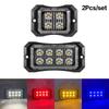 2Pcs Trailer Led Lights Truck Marker Side Lighting Lamp 4/8Led Car Van Pickup Lorry Grille Warning Clearance Side Marker Lights
