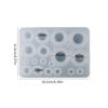 Resin Bead Molds for Jewelry Making 12-25mm Silicone Mold with Hole Epoxy Resin