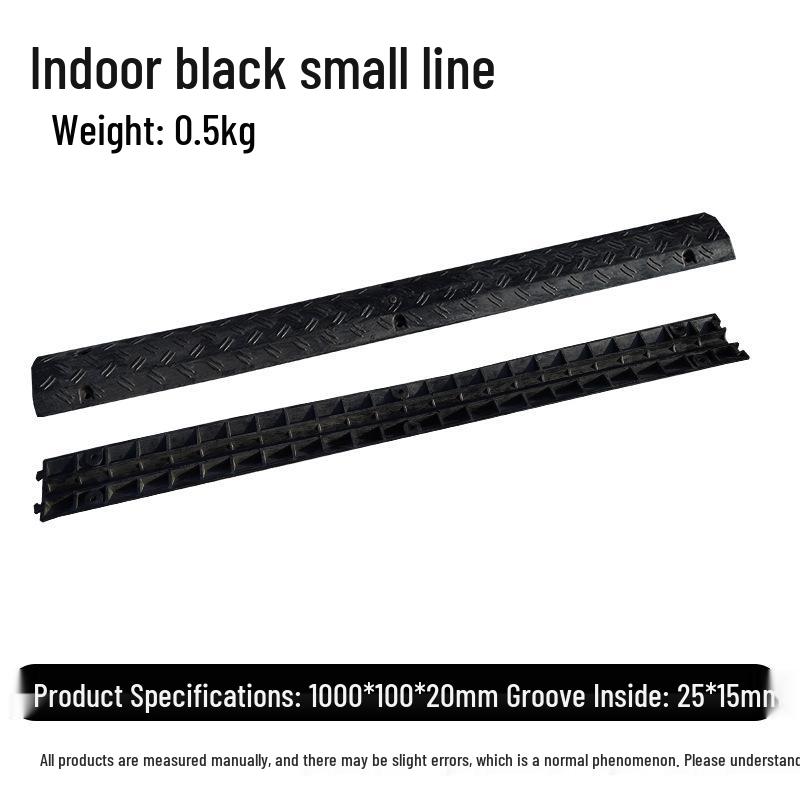 Rubber Cable Protection Trough: Indoor/Outdoor Speed Bump and Anti-Crush Cable Cover Plate