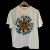 Women's Cotton Crew Neck VTG Red Hot Chili Peppers Size Large European Tour 1996 Sun Face T-shirt REPRINT