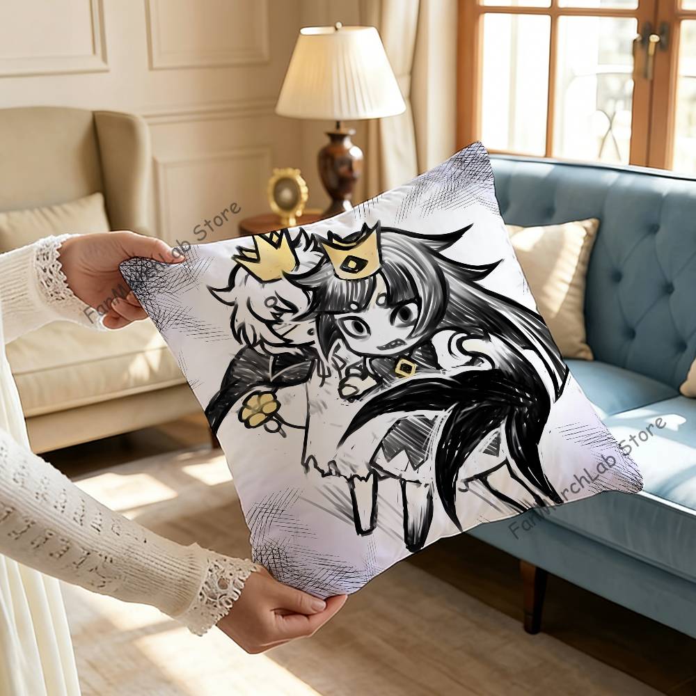 LLiar Princess And The Blind Prince Printed Pillow Cover Cushion Case Simple Sofa Pillow Case No Pillow Core 30x30cm