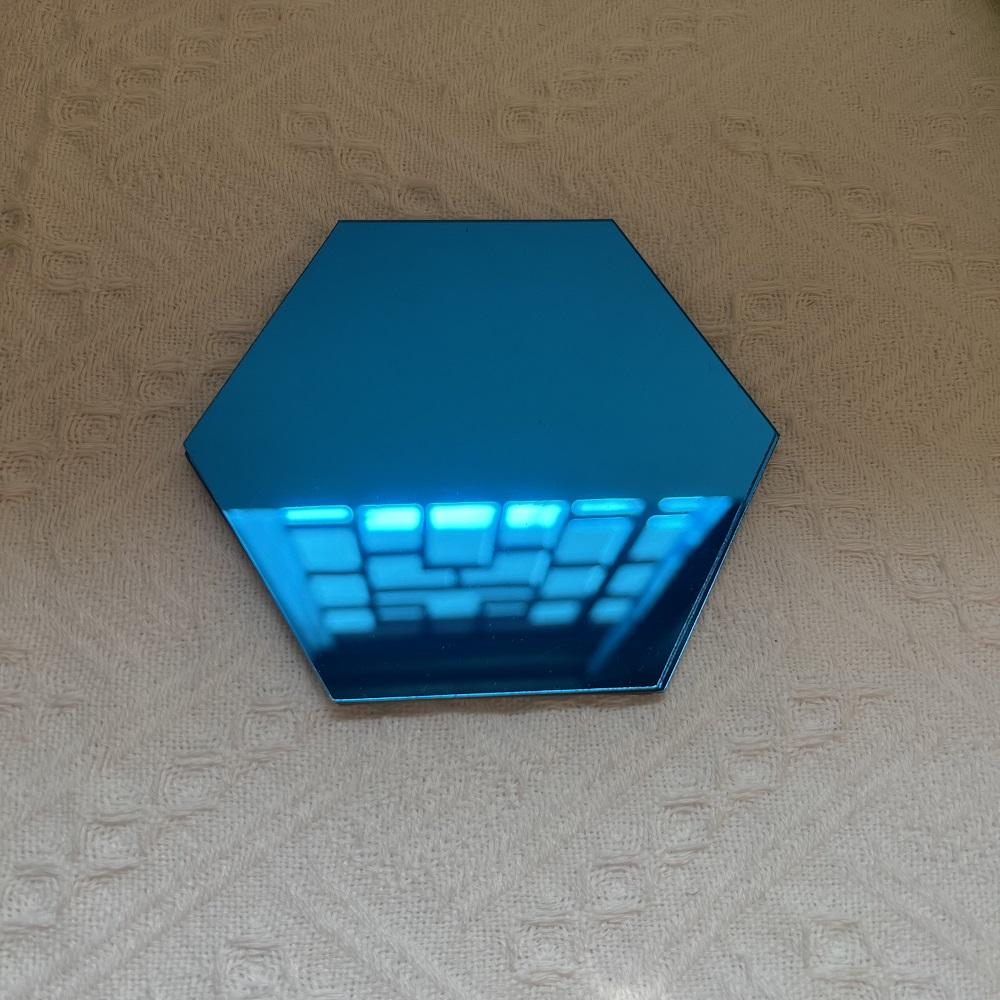 

200 мм шестиугольное зеркало настенная наклейка наклейка домашний декор своими руками большое акриловое самоклеящееся настенное зеркало модель украшения 200 мм большое XS 46x40x23mm синий