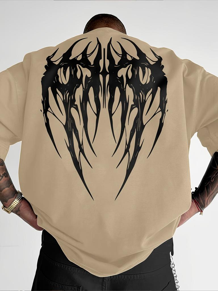 Gothic Wingback Print 100 Cotton Men Woment Tshirt Summer Autumn Daily Outdoor Sports Party Casual Loose Street Short Sleeve