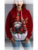 3D Digital Print Christmas Hoodie - Europe & America Style